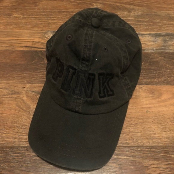 PINK distressed embroidered baseball hat. - Picture 1 of 4